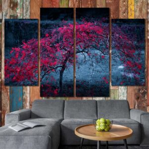 Dread Forest Framed Wall Art Layout-Four Panels Diamond