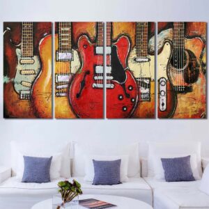 Epic Guitars Printed Panels Canvas Layout-Four Panels Regular