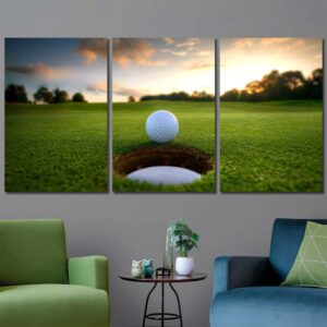 Golf Wall Art Print Layout-Three Panels Regular