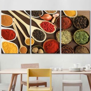 Tasty Spices Canvas Art Layout-Three Panels Regular
