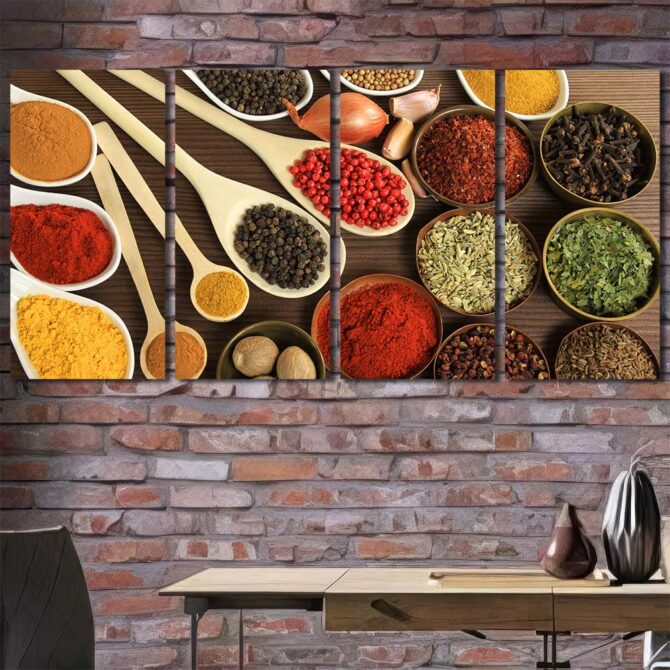 Tasty Spices Canvas Art Layout-Four Panels Regular