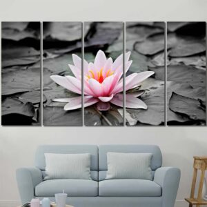 Water Lily Home Decor Canvas Layout-Four Panels Regular