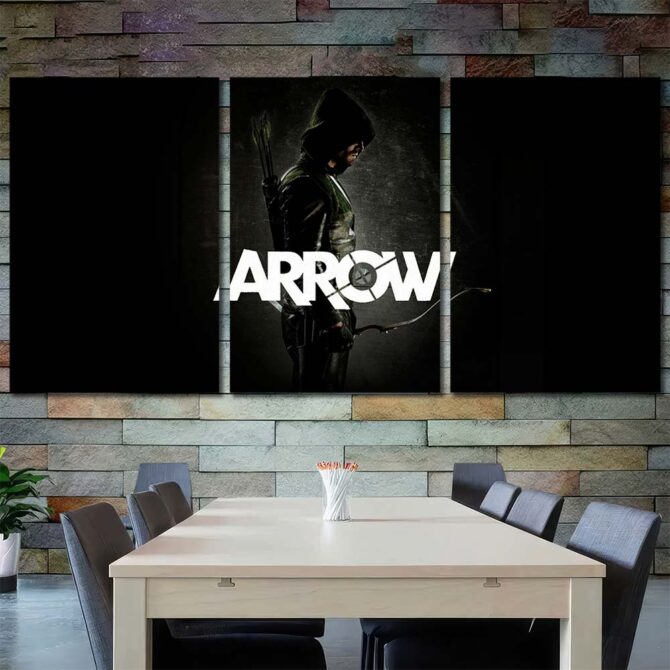 Arrow Canvas Art Layout-Three Panels Regular