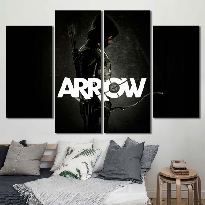 Arrow Canvas Art Layout-Four Panels Diamond