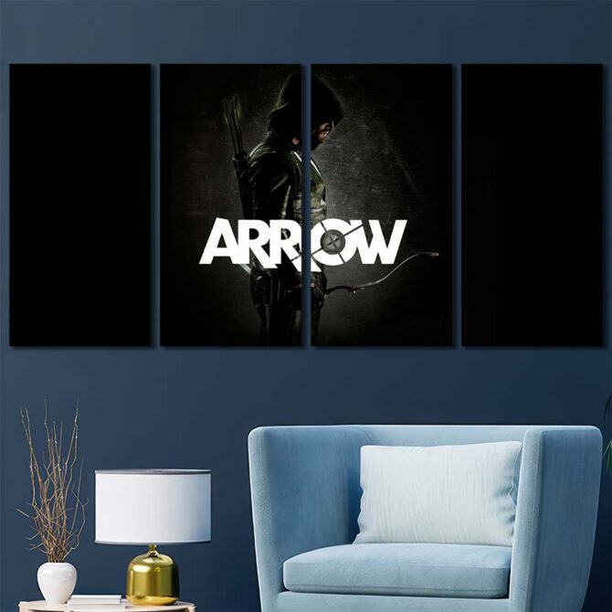 Arrow Canvas Art Layout-Four Panels Regular