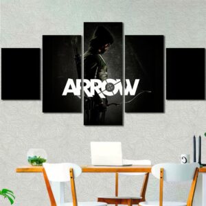 Arrow Canvas Art Layout-Five Panels Diamond