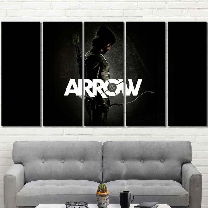Arrow Canvas Art Layout-Five Panels Regular