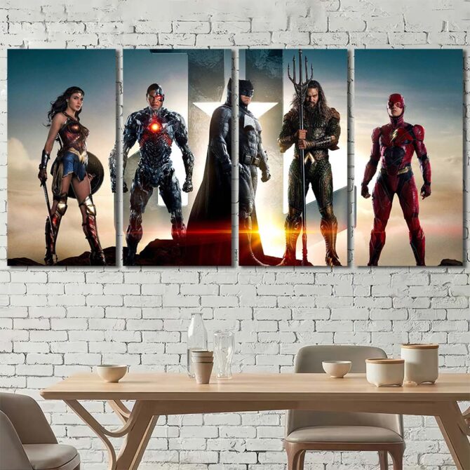 Avengers Wallart Print Layout-Four Panels Regular