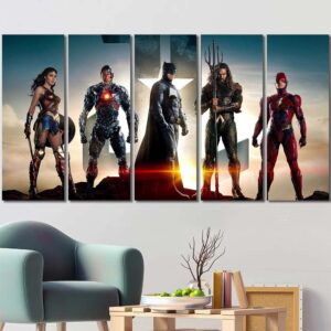 Avengers Wallart Print Layout-Five Panels Regular