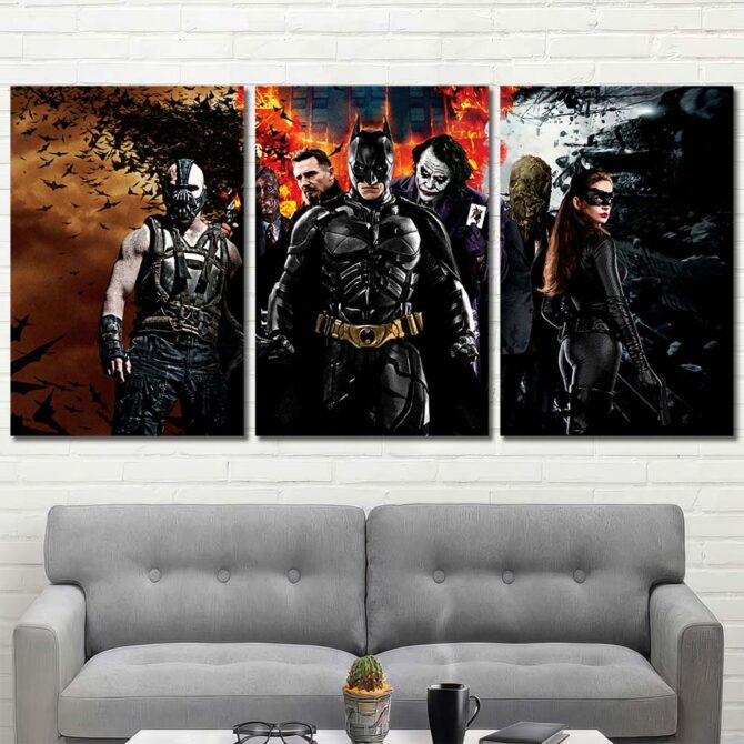 Avengers Dark Side Canvas Picture Layout-Three Panels Regular