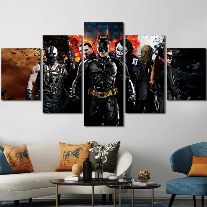 Avengers Dark Side Canvas Picture Layout-Five Panels Diamond