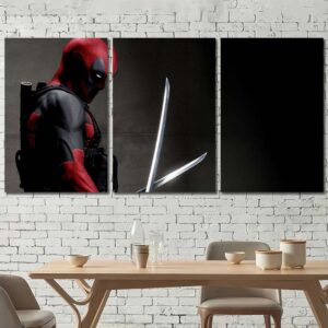 Deadpool Wall Decor Layout-Three Panels Regular
