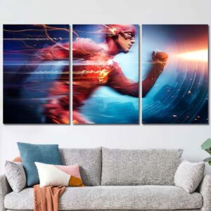 Flash Movie Painting Canvas Layout-Three Panels Regular