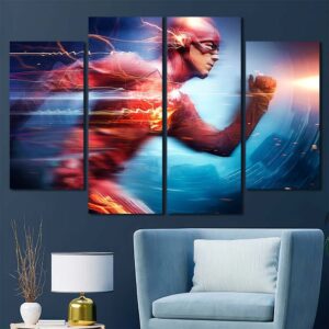 Flash Movie Painting Canvas Layout-Four Panels Diamond