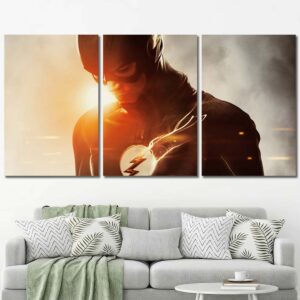Flash Poster Canvas Picture Layout-Three Panels Regular