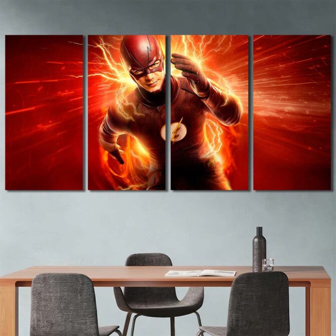 Flash Wall Poster Layout-Four Panels Regular