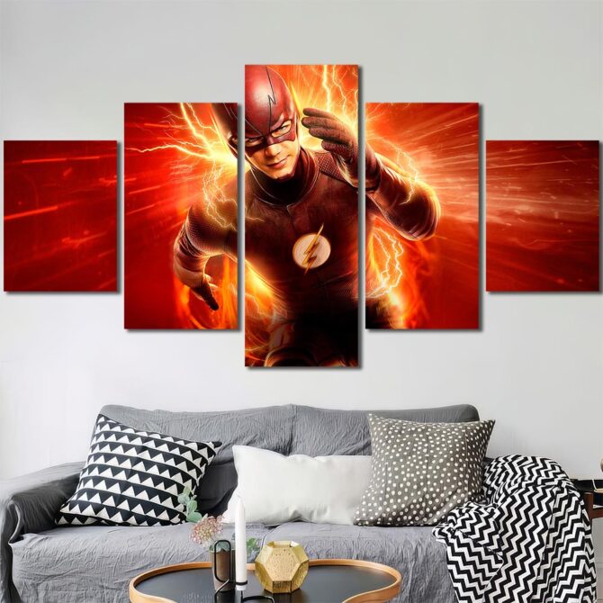 Flash Wall Poster Layout-Five Panels Diamond