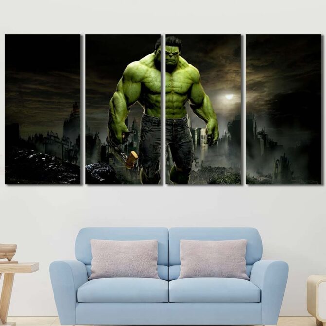 Hulk Artwork Layout-Four Panels Regular