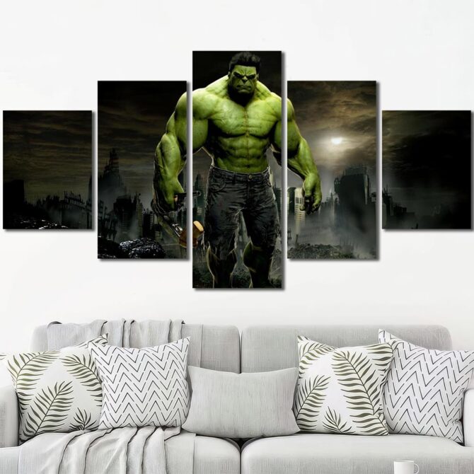 Hulk Artwork Layout-Five Panels Diamond