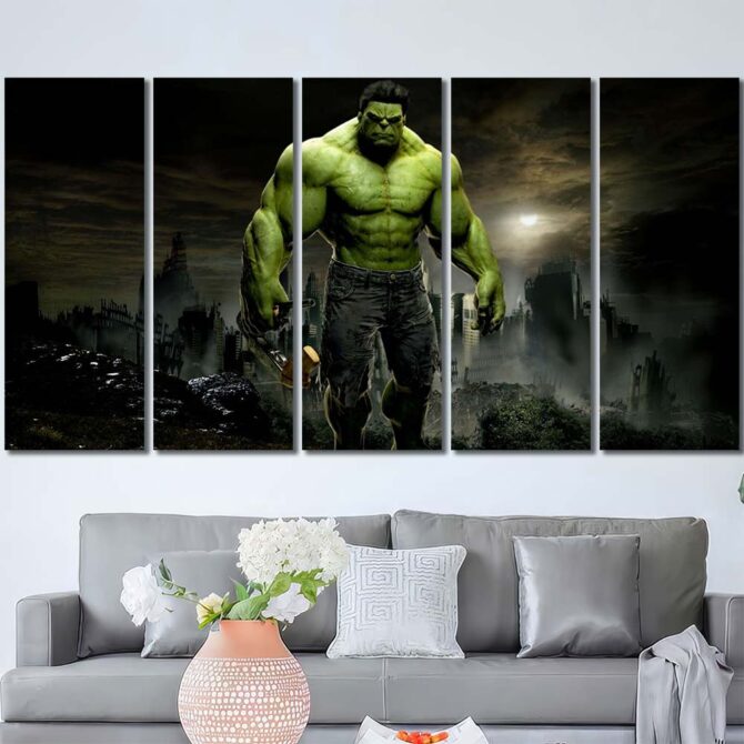 Hulk Artwork Layout-Five Panels Regular