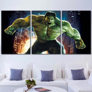 Hulk Movie Canvas Art Layout-Three Panels Regular