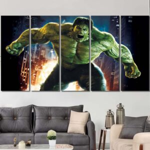 Hulk Movie Canvas Art Layout-Five Panels Regular
