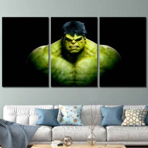 Hulk Wall Art Layout-Three Panels Regular