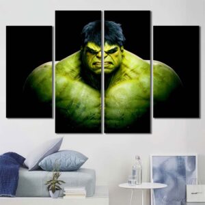 Hulk Wall Art Layout-Four Panels Diamond