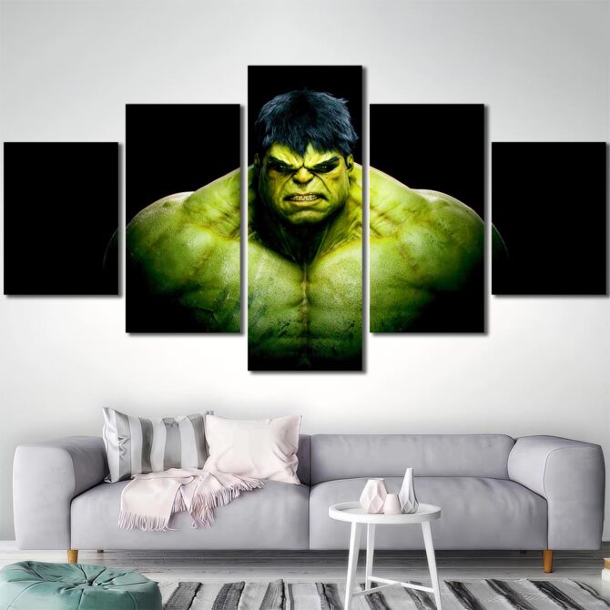 Hulk Wall Art Layout-Five Panels Diamond