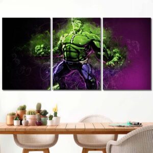 Hulk Comic Art Art Prints Layout-Three Panels Regular
