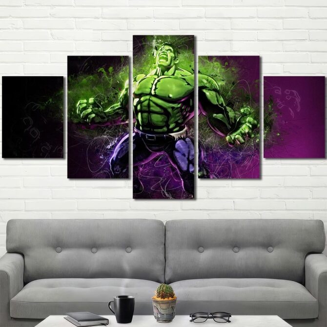 Hulk Comic Art Art Prints Layout-Five Panels Diamond