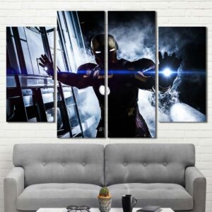 Ironman Art Print Layout-Four Panels Diamond