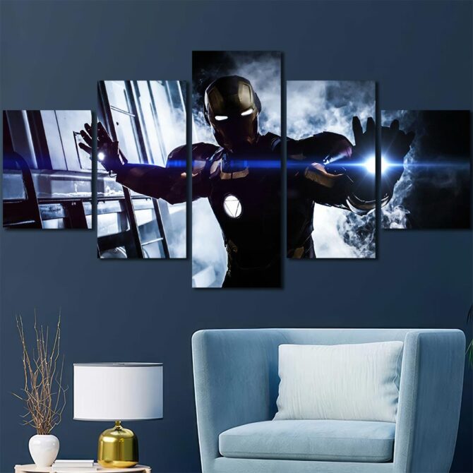 Ironman Art Print Layout-Five Panels Diamond