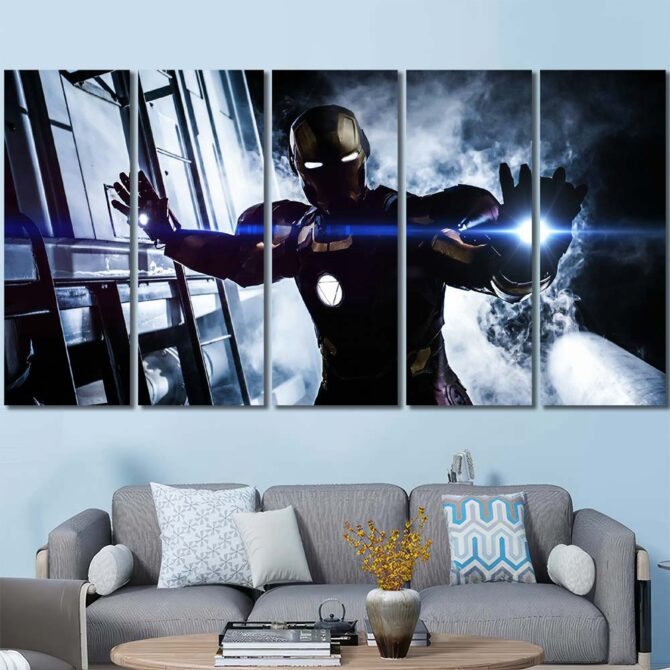 Ironman Art Print Layout-Five Panels Regular