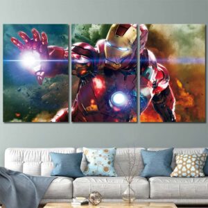 Ironman Movie Canvas Prints Layout-Three Panels Regular