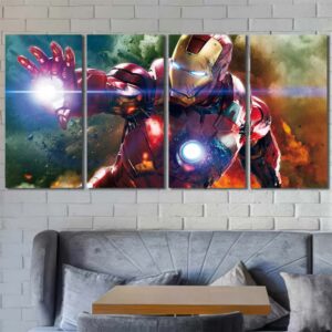 Ironman Movie Canvas Prints Layout-Four Panels Regular