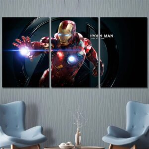 Ironman Movie Canvas Picture Layout-Three Panels Regular