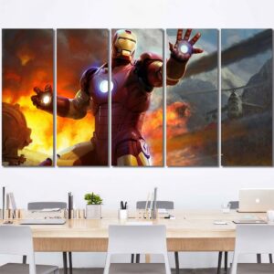 Movie Ironman Wall Poster Layout-Five Panels Regular