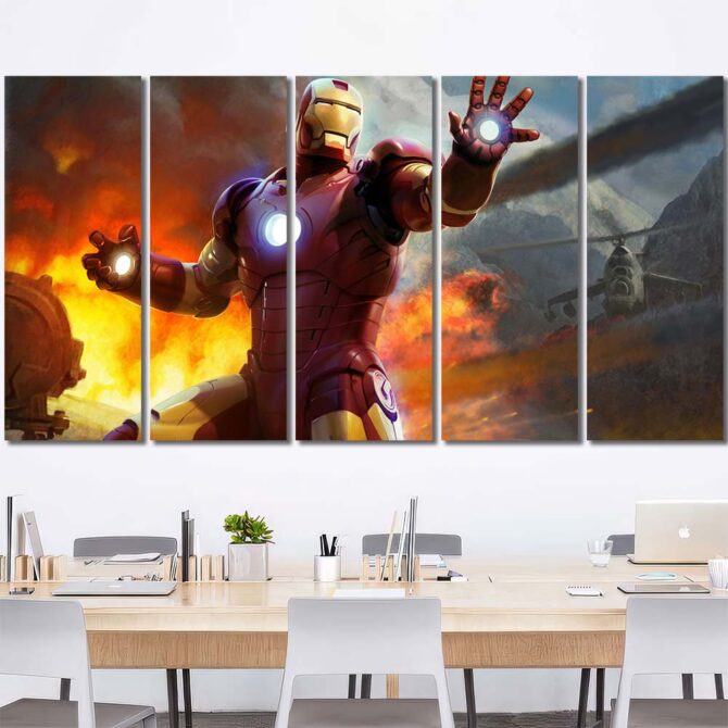 Movie Ironman Wall Poster Layout-Five Panels Regular