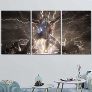Superhero Ironman Art Layout-Three Panels Regular