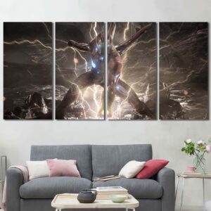 Superhero Ironman Art Layout-Four Panels Regular