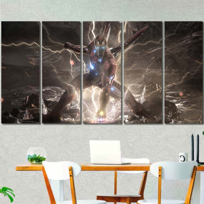 Superhero Ironman Art Layout-Five Panels Regular