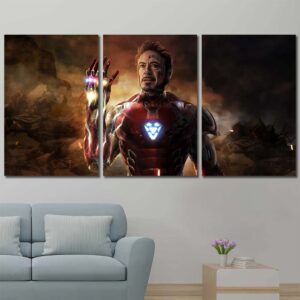 Ironman Movie Painting Layout-Three Panels Regular