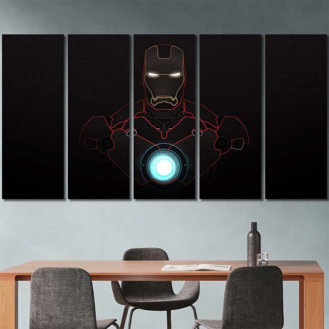 Movie Ironman Artwork Layout-Five Panels Regular