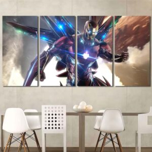 Ironman Framed Canvas Layout-Four Panels Regular