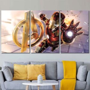Ironman Movie Canvas Art Layout-Three Panels Regular