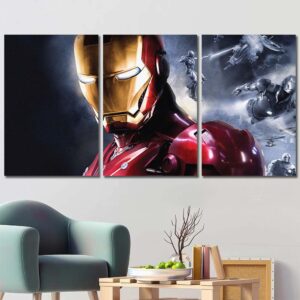 Ironman Movie Cool Wall Art Layout-Three Panels Regular