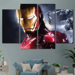 Ironman Movie Cool Wall Art Layout-Four Panels Diamond