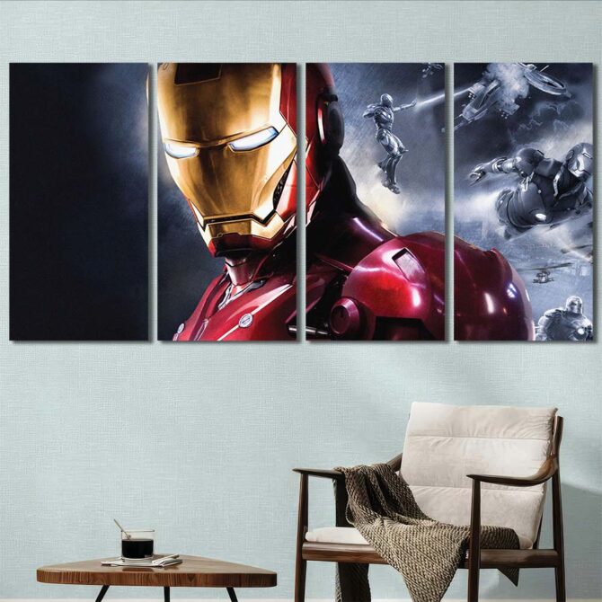 Ironman Movie Cool Wall Art Layout-Four Panels Regular
