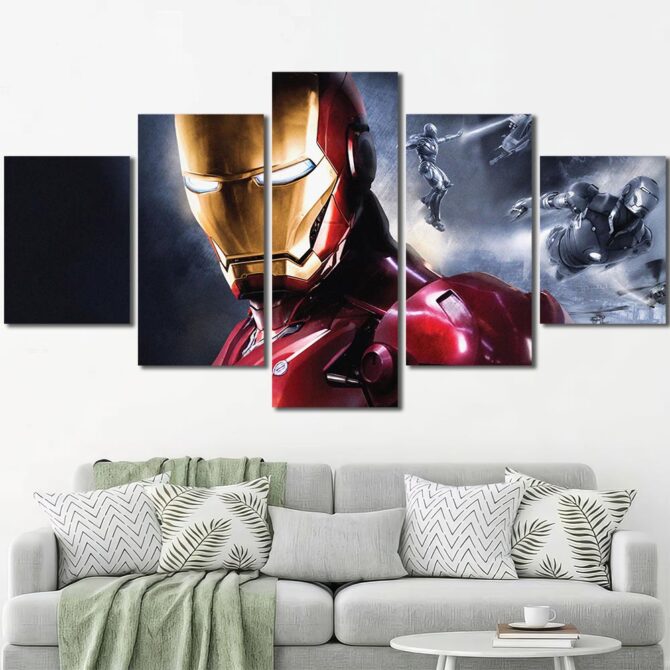 Ironman Movie Cool Wall Art Layout-Five Panels Diamond